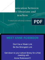 Communication Between School Librarians and Teachers