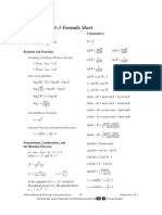Alberta Math 30-1 Formula Sheet | PDF | Logarithm | Discrete Mathematics