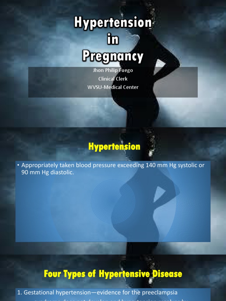 Hypertension in Pregnancy (Pogscpg) Hypertension Preterm Birth