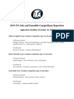 2019 ITACompetitions Repertoire