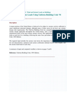 Seismic Loads Using Uniform Building Code 91