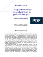 Nikolas Kompridis, Turning and Returning: The Aesthetic Turn in Political Thought