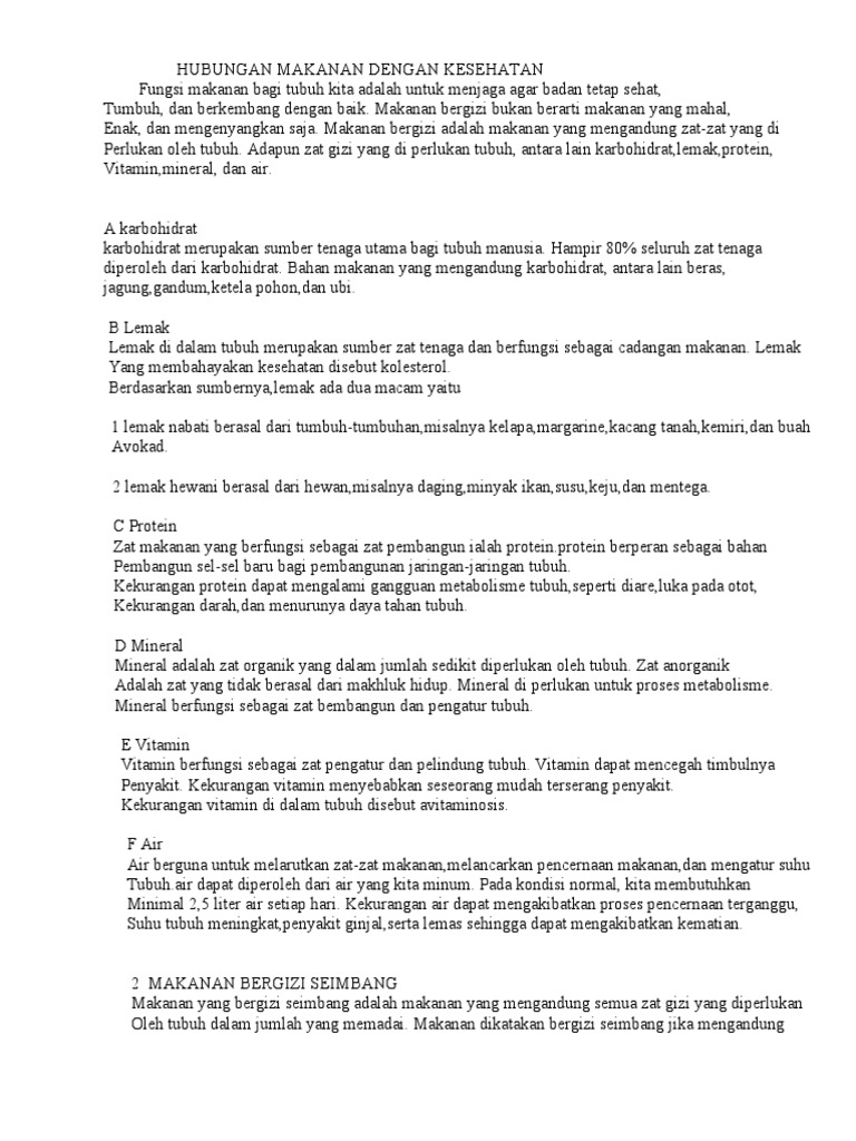 Penyakit Akibat Salah Takaran Zat Gizi Disebut Jurnal Siswa