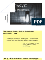 Waterways: Poetry in The Mainstream Vol 20 No 11