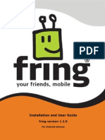 Installation and User Guide: Fring Version 1.2.0