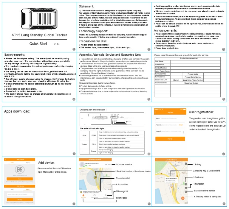 AT15 Global Tracker User Guide | PDF | Wireless | Telecommunications