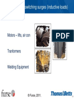 Internal - From Switching Surges (Inductive Loads) : Motors - Lifts, Air Con