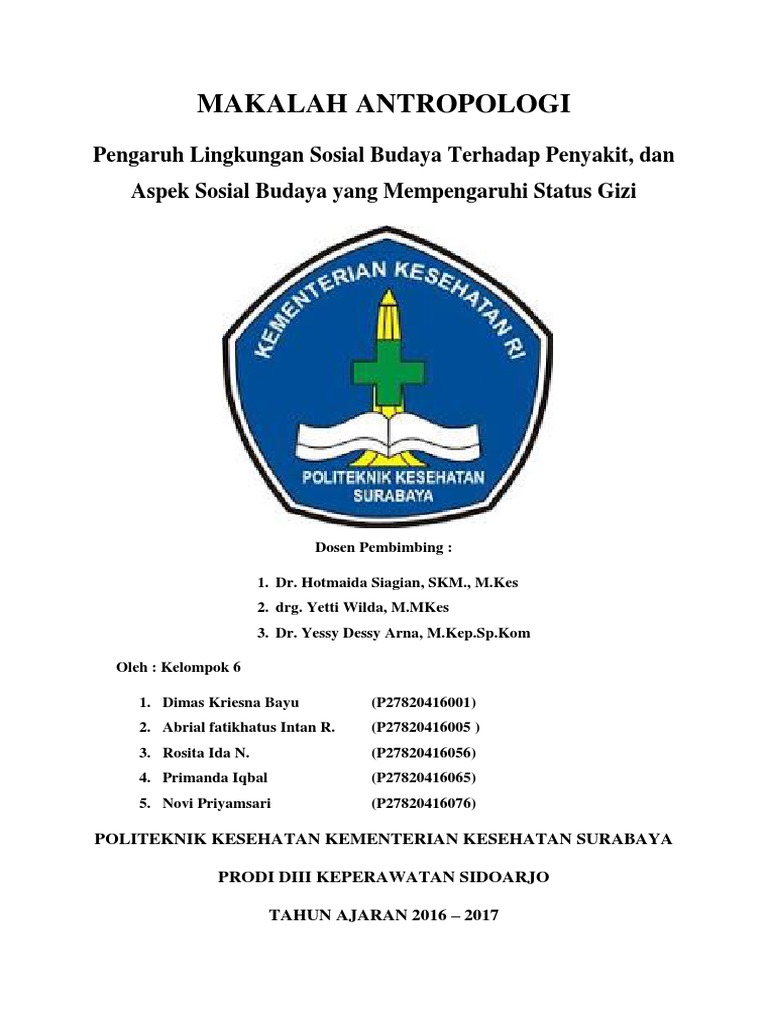Cover Makalah Antropologi