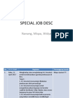 Special Job Desc: Nanang, Mispa, Widya