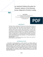 An Analytical Solution Procedure For Dynamic Analysis of Soil-Structure Systems Subjected To Periodic Loading PDF