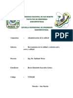 Herramientas de La Calidad y Relación Entre Costo y Calidad.