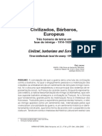 Civilizados, Bárbaros, Europeus Três homens de letras em face do inimigo - 1914-1925