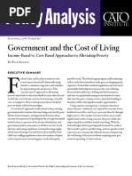 Government and The Cost of Living: Income-Based vs. Cost-Based Approaches To Alleviating Poverty