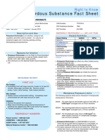 Hazardous Substance Fact Sheet: Right To Know