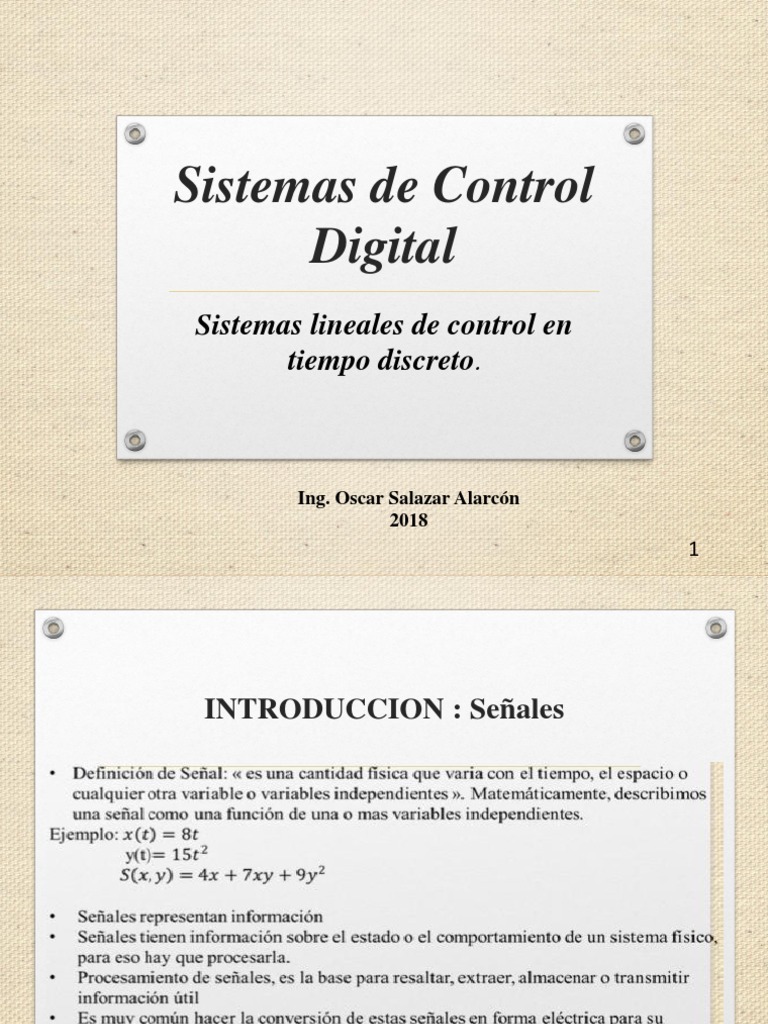 Sistemas de Control Digital 2018 | PDF | Convertidor digital a ...