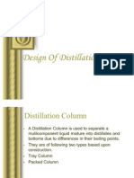 Distillation Column Design