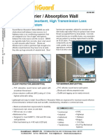 Sound Barrier Absorber Wall Data Brochure