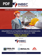 OLOE - ORÇAMENTO E LICITAÇÕES DE OBRAS DE ENGENHARIA - TURMA III - 160h - INBEC PA