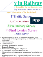 Survey in Railway