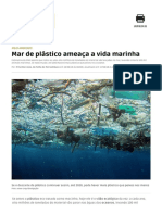 Mar de Plástico Ameaça A Vida Marinha