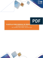 Fases 4 y 5 - Plantilla Manual de Procedimientos