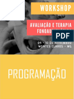 Programação - Workshop Terapia Fonoaudiológica