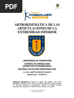 Artokinemática de las articulaciones de la extemidad inferior - Alberto Gonzalez (UDEC)
