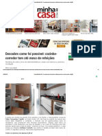 Revista MinhaCASA - Descubra Como Foi Possível - Cozinha-Corredor Tem Até Mesa de Refeições PDF