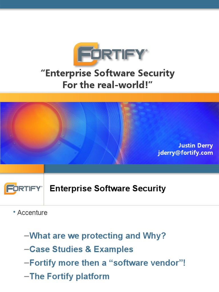 "Enterprise Software Security For The Real-World!": Justin Derry | PDF ...