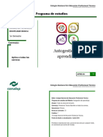 Autogesion Del Aprendizaje - Programa de Estudio 04 PDF