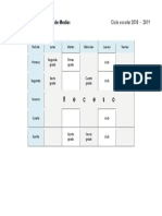 Horario Del Uso Del Aula de Medios