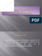 Intervención Comunitaria