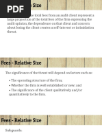 Fees - Relative Size