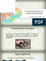 Contaminación aguas superficiales