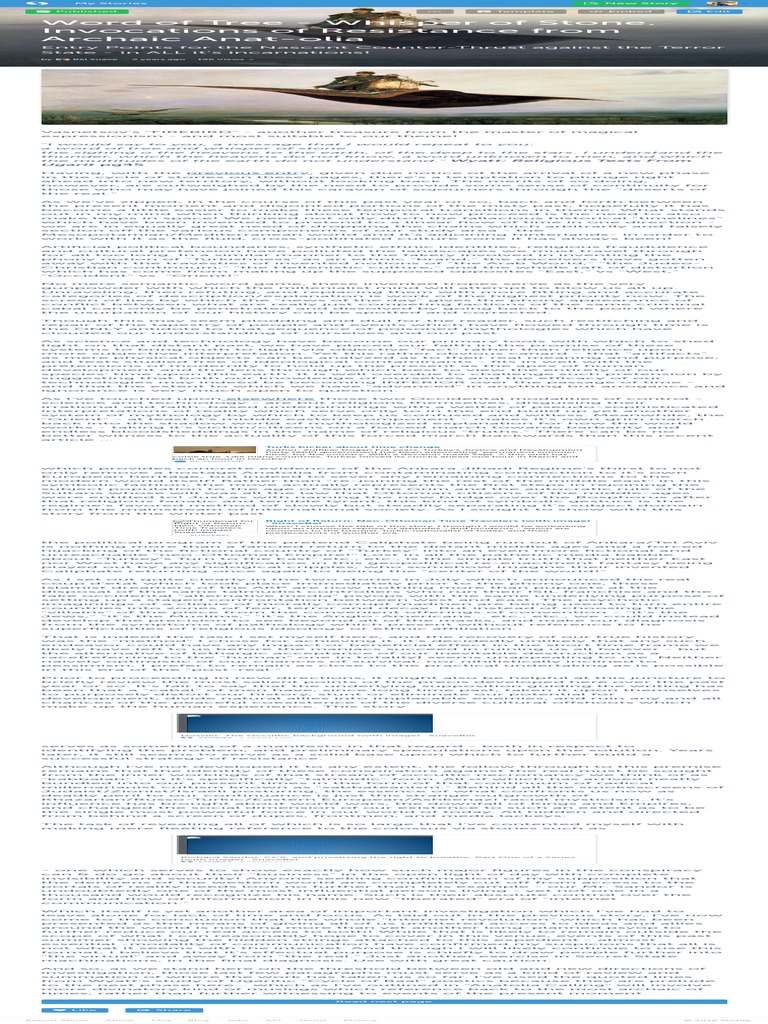 Word of Tree - Whisper of Stone. Invocations of Resistance From Archaic ...