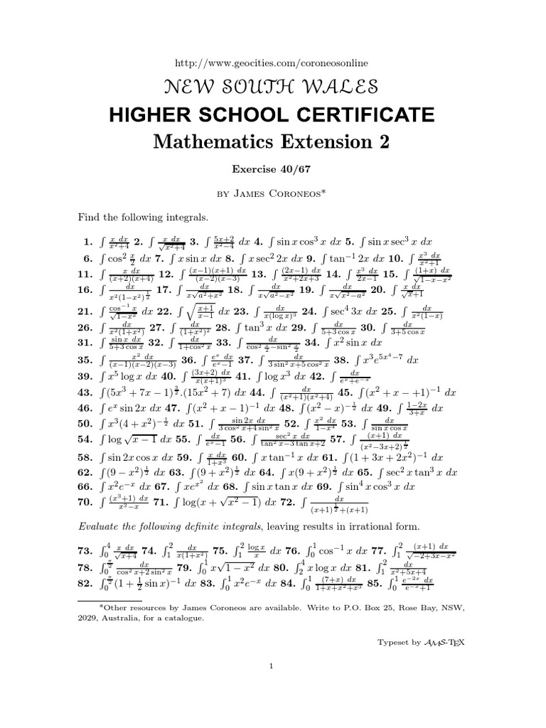 Integration Practice | PDF | Mathematical Objects | Calculus