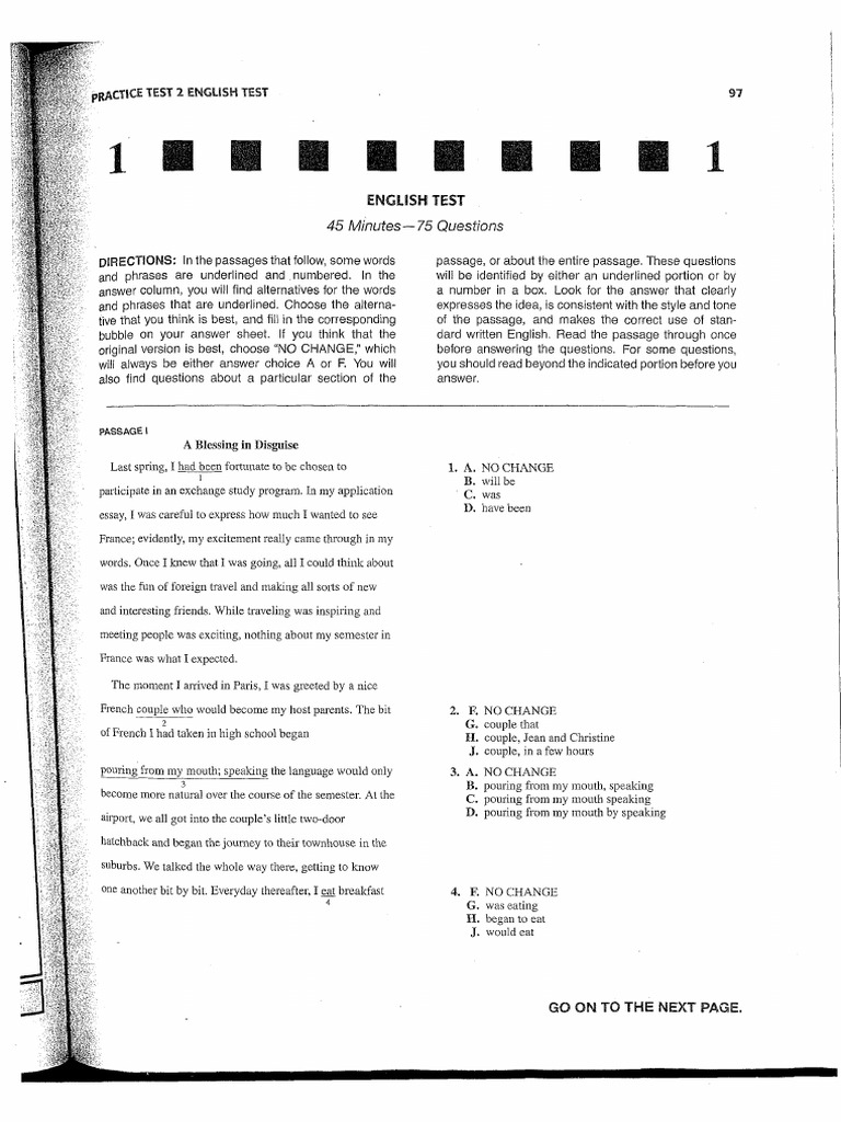 michigan english test free practice