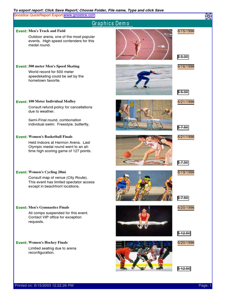 Graphics Demo: Men's Track and Field | PDF | Olympic Games ...