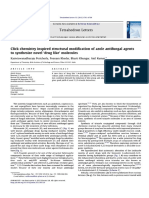 Click Chemistry Inspired Structural Modification of Azole Antifungal Agents