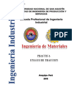 Trabajo Ensayo de Traccion PDF