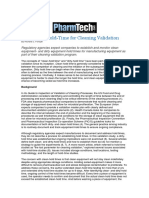 Equipment Hold-Time For Cleaning Validation