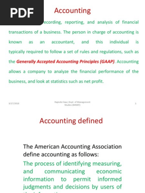 Accounting