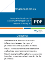 Pharmacoeconomics: Costs and Consequences of Treatment Alternatives