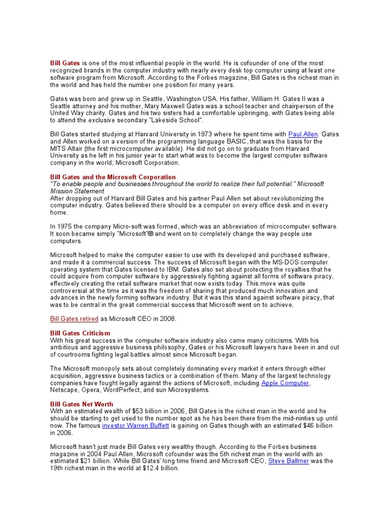 Bill Gates From Geek To Global Powerhouse A Detailed Insight Into His Net Worth Impact - 8o47b4v