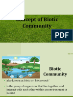 Concept of Biotic Community