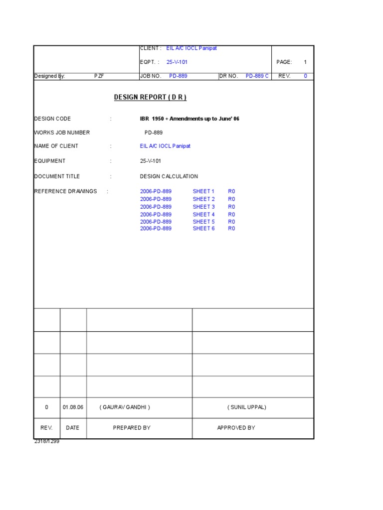 IBR Calculation Sheet | PDF | Continuum Mechanics | Materials