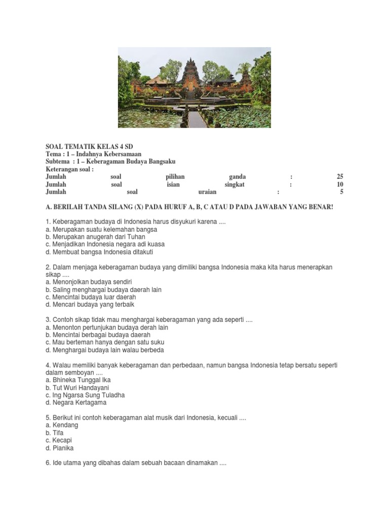 Soal Kls 4 Pdf