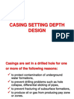 Casing Setting Depth Design