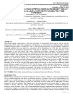 Performance Evaluation of Mono-Crystalline Photovoltaic Panels in Funaab, Alabata, Ogun State, Nigeria Weather Condition