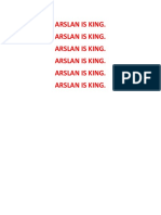 Arslan is King